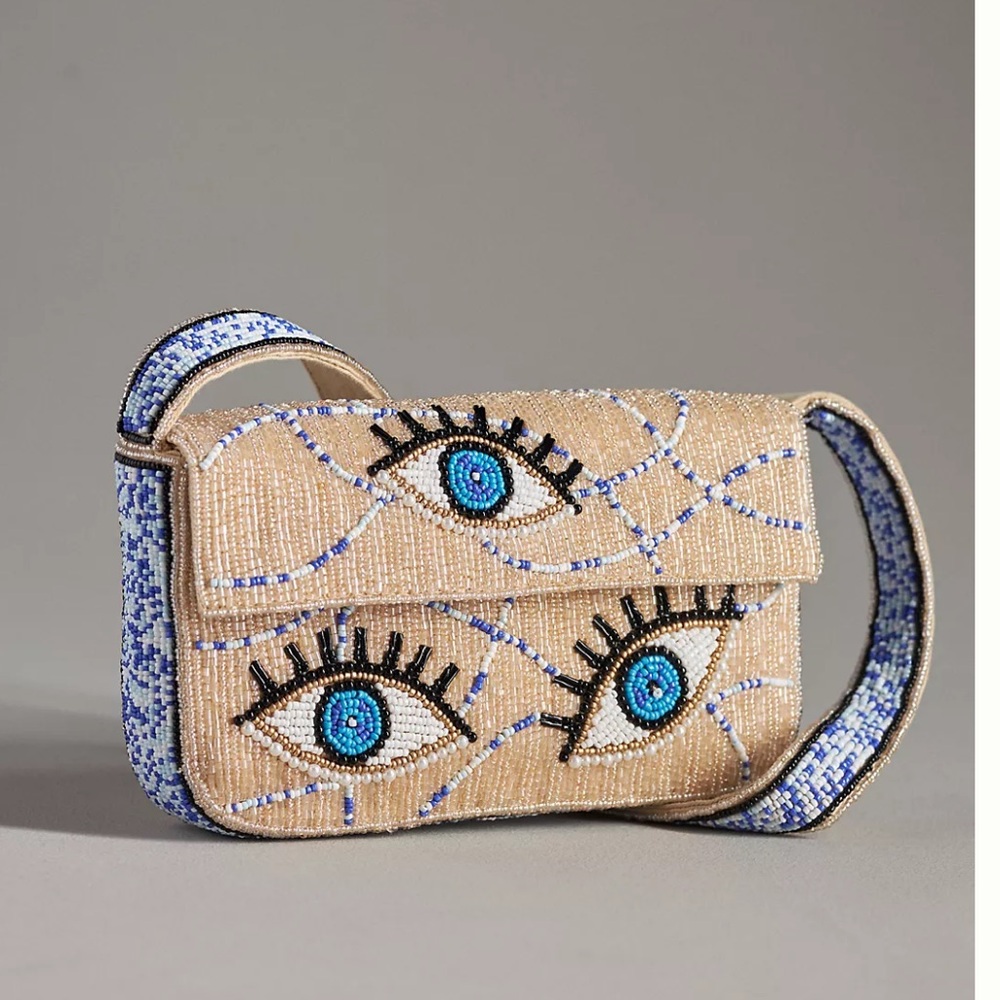 NWT Anthropologie Beaded Bag